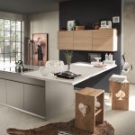 italian Designer kitchen in walnut